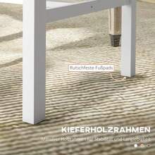 Dining Chairs, Set Of 2, Kitchen Chairs, Dining Chairs With Backrest, Living Room Chairs, Weight Capacity Up To 120 Kg, Pine Wood, White - White - View 6