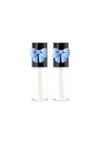 2 piezas Tubo de brillo de labios vacío recargable de 3ml con lazo, herramienta de belleza, tubo redondo mini, envase de lápiz labial transparente de tamaño de viaje, adecuado para aceite de labios y envase cosmético de brillo de labios de mujer, adecuado para rellenar brillo de labios DIY, aceite de labios y otros envases cosméticos, herramientas de maquillaje, regalos para mujeres, para el Ramadán, Eid Al-Fitr, San Valentín, Día de la Madre y Acción de Gracias. - Multicolor - Ver 14