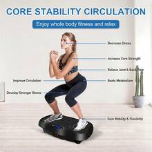 LIPETY Whole Body Vibration Plate Exercise Machine - Oscillating Rhythm Fitness Trainer For Home Workout & Weight Loss - UK Plug(220-240V) - View 4