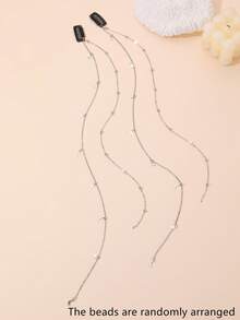 2pcs/Set Girls' Star & Moon Chain Hair Clips & Barrettes Hair Accessories Set - Multicolor - View 11