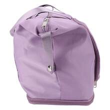Bolsa de almacenamiento de viaje, tela Oxford impermeable portátil de gran capacidad para transporte de viajes de negocios - Púrpura malva - Ver 11