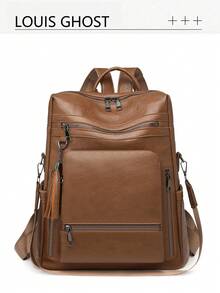 Vintage Style Large Capacity Women's Backpack, Suitable For Work Commute, Travel, Shopping, Gift - Multicolor - View 14