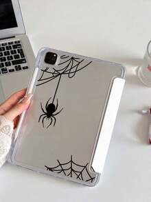 Halloween Spider Tablet Case, Dual-Sided Acrylic Transparent Crystal Backboard Shockproof Sleep/Wake Tablet Case, Compatible With IPad/Tablet,Compatible With IPad 10th Generation, IPad 10.2/Mini6/Mini7/9.7inch, Tablet Case Compatible With Samsung Galaxy Tab A9 Plus,Great Holiday Gift,Fashionable And Simple Pattern. - Multicolor - View 8