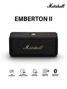 Marshall Emberton II 便携式蓝牙音箱，无线户外迷你音箱，30 小时以上播放时间，IP67 防水，360° 真立体声，支持堆叠模式，适合旅行、露营、淋浴和泳池等场合。 - 彩色 - 查看 14