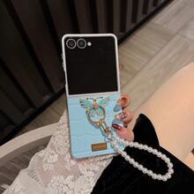 1pc Women's Crocodile Texture Butterfly Ring Bracelet Foldable Protective Phone Case Compatible With Galaxy Z Flip7, Shock-Resistant, Lightweight, Suitable For Galaxy Z Flip7 FE, Galaxy Z Flip6, Galaxy Z Flip5 - Multicolor - View 20