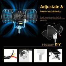 Tendencia4pzs Faros Led Auxiliares 120w, Blanco 2 Modos Estrobo AutoCalidad premium - 1 - Ver 3