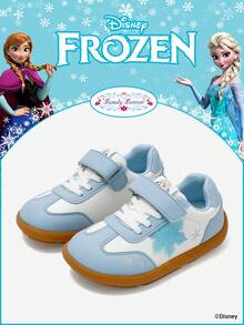 Disney 一双冰雪奇缘主题儿童运动鞋，包含艾莎公主、安娜公主和阿伦黛尔公主图案，适合日常穿着、假日运动和户外活动。舒适防滑透气鞋底。 - 淺藍色 - 查看 1