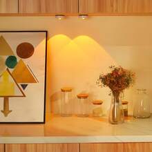 1个圆形猫眼日落投影灯，LED按压式日落投影灯，日落氛围装饰灯，适用于房间、客厅、厨房、橱柜 - 圓形夜燈 - 查看 15