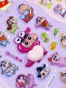 3D立体泡泡贴纸、小贴纸、墙贴、手机贴纸、纸艺作品、节日最佳礼物 - 彩色 - 查看 2