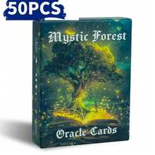 50张/盒森林主题趣味棋盘游戏卡牌，派对休闲娱乐卡牌套装 - 綠色 - 查看 8