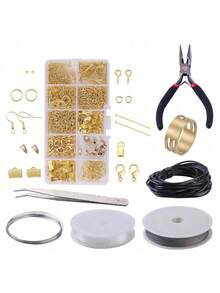 DIY Jewelry Making Supplies Kit - Assorted Jewelry Components Including Clasps, Hooks, Connectors For Bracelet, Necklace, Earrings Handcrafting - Multicolor - View 8