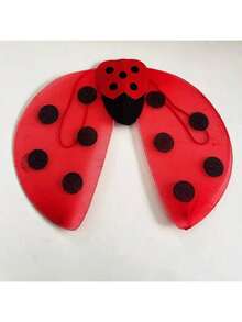 3pcs Halloween Dance Party Performance Ladybug Wings Costume Props - Multicolor - View 11