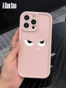 A Cute Angry Face Pink Phone Case, Shockproof Protective Cover. It Is Compatible With Galaxy Models Including Compatible For Galaxy S25, S24, S23, S22, S21 PLUS, FE And Ultra,Galaxy A33 Compatible With For Iphone17 Pro Max, 16, 15, 14 And 13. It Makes A Perfect Gift For Birthdays, Holidays, New Year And Valentine's Day. - 粉色 - 查看 6