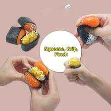 1个寿司造型捏捏乐 - 日式料理捏捏乐 - 解压玩具 - 捏捏乐 - 软萌玩具 - 捏捏乐 - 指尖玩具 - 史迪奇玩具 - 旅行玩具 - 课堂指尖玩具 - 迷你洗澡玩具 - 圣诞文具减压球，生日礼物，复活节礼物，圣诞节礼物，万圣节礼物 - 彩色 - 查看 6