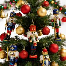 6 Piezas Adornos Colgantes De Cascanueces NavideñOs, Decoraciones Colgantes Vintage Para El áRbol De Navidad, DecoracióN De Fiesta, DecoracióN Del Hogar, Decoraciones NavideñAs, DecoracióN De HabitacióN, Decoraciones NavideñAs De Invierno, Regalos De Navidad, DecoracióN NavideñA - color - Ver 7