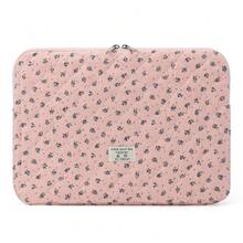 Puffy Laptop Sleeve 13-15.6 Inch Cute Quilted Laptop Protective Case Padded Floral Computer Sleeve For MacBook (A-Dark Pink, 13 Inch) - A-深粉紅色 - 查看 1