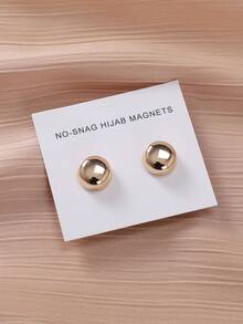 1包头巾磁性别针，金属磁性固定，无需穿孔 - 金色 - 查看 4