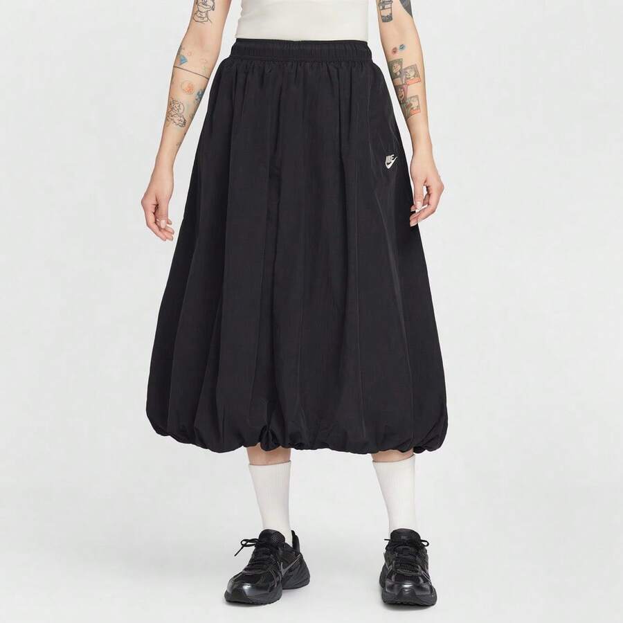 Nike Women's AS W NSW WR SKIRT Woven Long Skirt IM7451-011 - Black - View 1