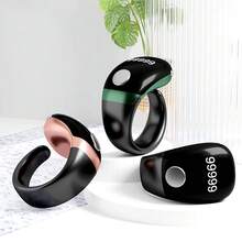 Ring Counter OLED Display Type C Interchangeable Ring Holder Electronic Finger Counter Multi-Channel Counter Vibration Reminder Three-Speed - Mixed Colors - View 2