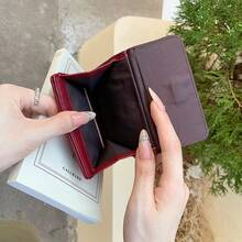 2-Fold Slim Wallet, Ultra-Thin Banknote Clip, Short Folding Wallet & Coin Purse All-In-One - Multicolor - View 5