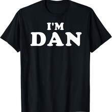Soy Dan, mi nombre es Dan, soy Dan, camiseta personalizada - Negro 3 - Ver 1