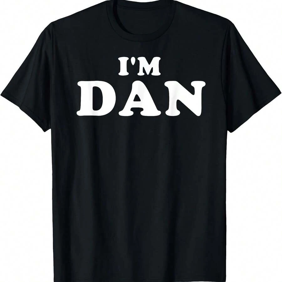 Soy Dan, mi nombre es Dan, soy Dan, camiseta personalizada - Negro 3 - Ver 1