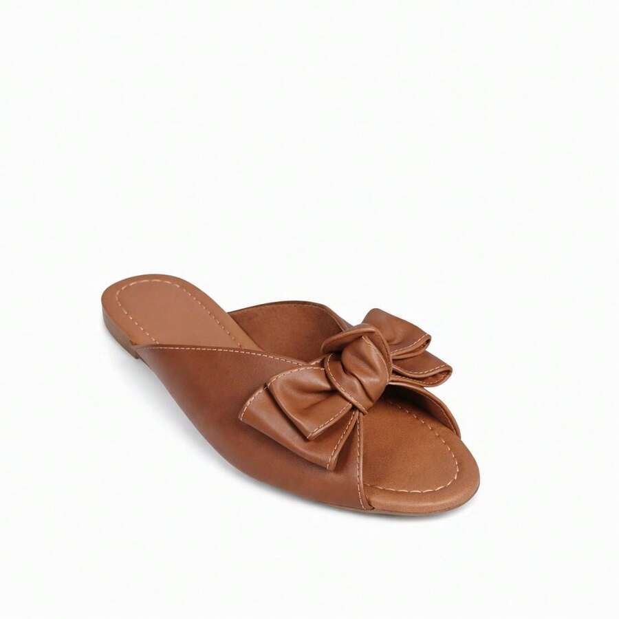 Women Slides - Camel - View 1