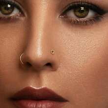 Giga 2件装 14G 耐热玻璃弧形肚脐耳软骨耳屏鼻环 Bioflex 穿孔固定器 身体饰品 低过敏性 - 2180直桿 - 查看 6