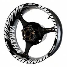 Complete Motorcycle Rim Stickers Decals - Reflective White / Reflective White - View 2