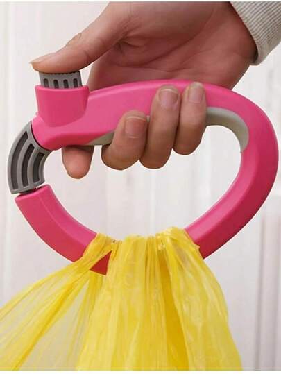 1 pieza Asa de agarre ergonómica para bolsa de compras, diseño cómodo y antideslizante, asistente de compras multicolor, asa de bolsa de compras ergonómica, agarre cómodo, opciones de color, ayudante de compras que ahorra trabajo