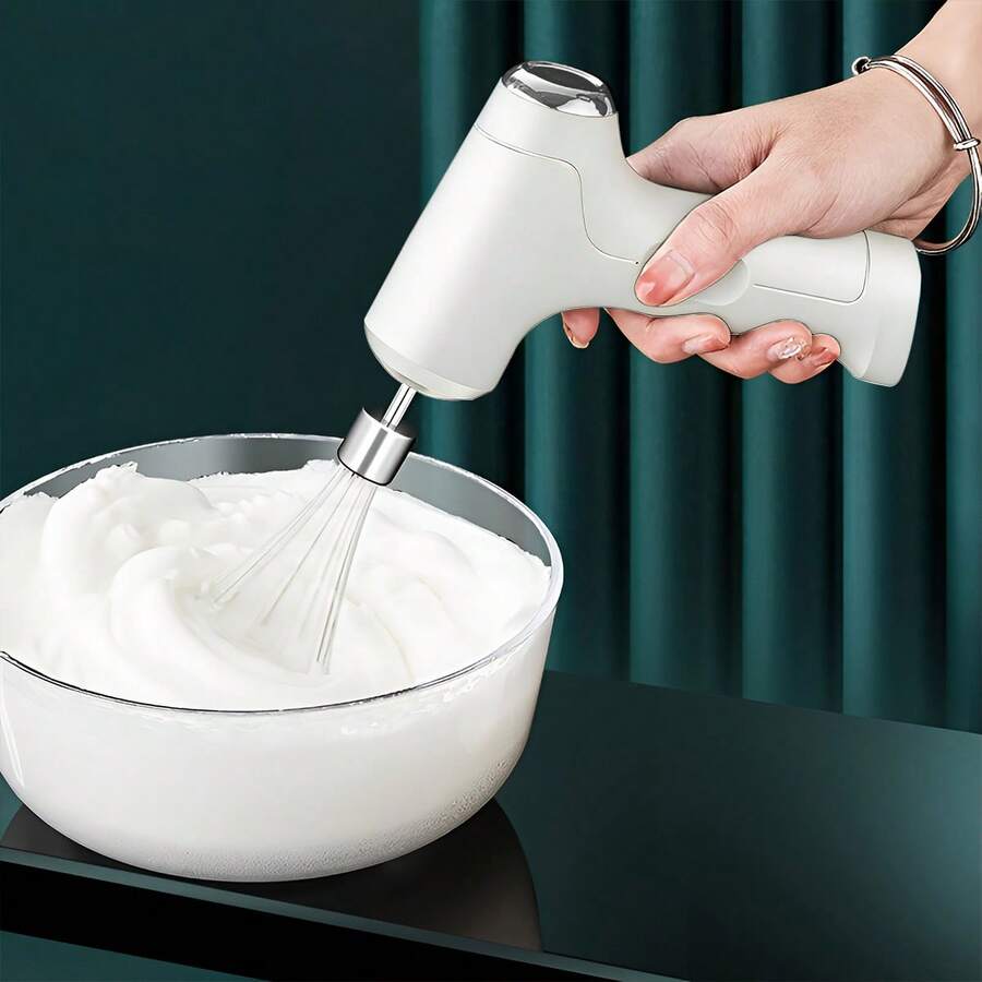 1 Stück tragbarer, handgehaltener Milchaufschäumer, Küchengerät Handgerät zum Aufschäumen von Kaffee und Milch, USB aufladbar mit 3 einstellbaren Geschwindigkeiten, geeignet für Matcha, Cappuccino, Ei usw. Getränkemischung, praktisches Geschenkset für Frauen, Kaffeeliebhaber und Gastgeber, modernes Küchengerät