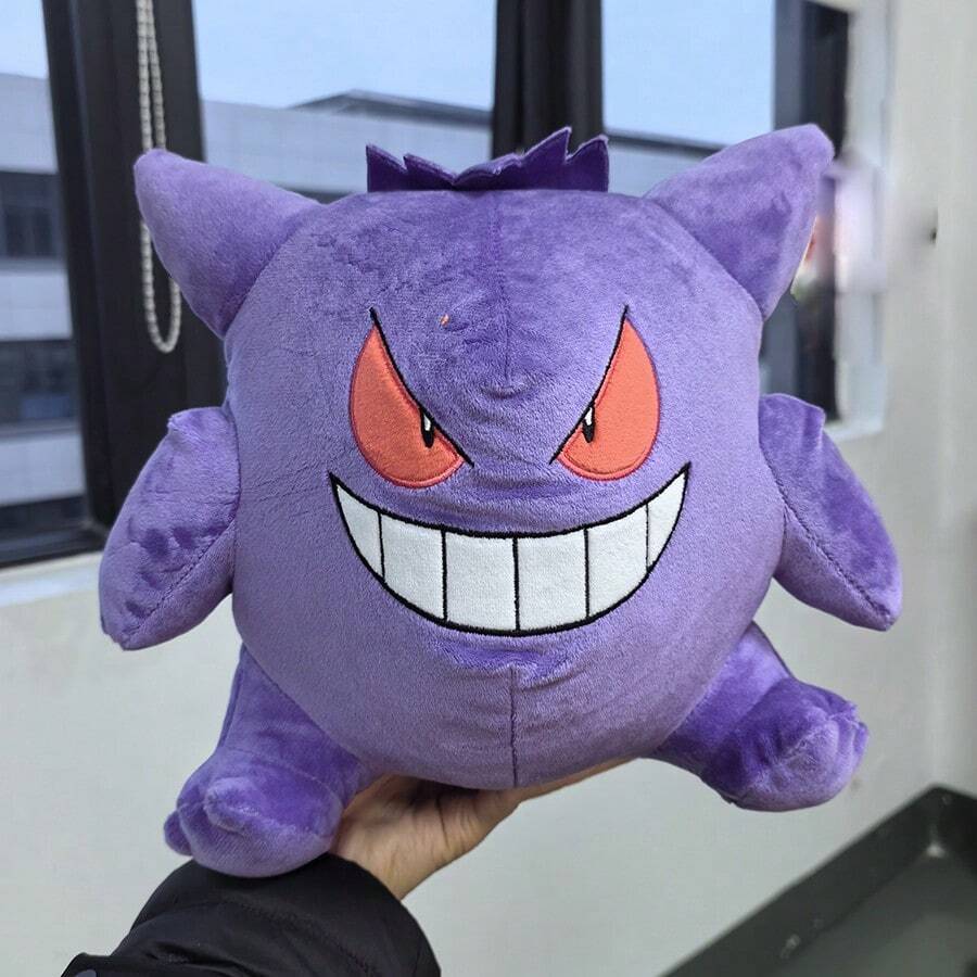 pokemon 毛绒玩具 进化版 鬼斯通 25cm 毛绒玩具 柔软填充玩偶 口袋妖怪粉丝收藏 - 彩色 - 查看 1