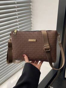 New Rhombus Pattern Women's Handbag, Versatile Shoulder Bag, Unique Small Square Bag, Wholesale, Spring/Summer - Brown - View 8