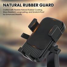 Carsun车载手机支架，升级版免提支架，适用于汽车仪表盘的手机支架，兼容和安卓手机 - 黑色 - 查看 8