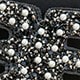 Acabamento preto - Pérola Branca Diamante Negro
