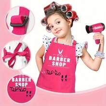 2026 New Girls' Realistic Hairstyling Toy Set, Including Hairdryer, Comb, Scissors And Other Accessories, Suitable For Girls' Dress-Up And Makeup Play, Made Of Durable Plastic, Cute And Fun Design - Multicolor - View 9