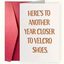 1pc Funny Birthday Greeting Card, Large 5.5 X 8.5 Inches, Birthday Card For Men & Women, Mom Dad Husband Wife, 50th 60th 70th 80th Birthday, Small Business Supplies, Thank You Card, Birthday Gift, Card, Unique Item, Gift Card - Single Piece - View 3