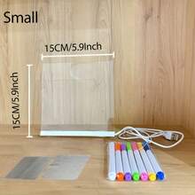 1 Set Small/Large USB Acrylic LED Light, LED Message Board, USB LED Acrylic Illuminated Board - 7 Color LED Message Board - Acrylic Glow Drawing Board With Stand, Professional Art Use, LED Display Board, Suitable For Various Holiday Light Shows, Holiday Messages, Daily Erasable Message Mood Lighting - Acrylic Multicolor LED Drawing Board Decorative Panel - View 13
