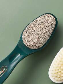 2-In-1 Foot File & Callus Remover, Pumice Stone Foot Scrubber Brush For Foot Care And Exfoliation - Dark Green - View 8