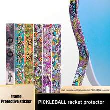 激光切割匹克球拍边缘保护胶带，球拍头边缘保护胶带，完美贴合弧形边缘，激光切割边缘胶带 - 彩色 - 查看 2