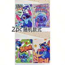 1pc/2pcs/3pcs/4pcs/5pcs/6pcs Cartoon Stitch A5 Notebook, High-Quality Student Spiral Notebook, Cute Cartoon Memo Pad, Suitable For Students, Back To School Essential - one-size - View 6