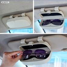 Car Sun Visor Glasses Clip - Universal Clip-On Car Glasses Holder - Soft Felt Lining Glasses Case With Quick Access Design - Fits Most Cars/SUVs/Trucks Sun Visors - Protects Fashionable Glasses From Scratches - Compact Glasses Organizer - Multicolor - View 11