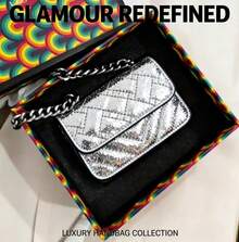Kurt 1 Geiger 2025New Mini Crossbody Bag, Shiny And Versatile Chain Single-Shoulder French Genuine Version, Crossbody Bag, Single-Shoulder Bag.Suitable For Use In Winter. Suitable As A Gift To Give To Others.Crossbody Bags For Women.Christmas Gifts.Gifts For Women.Purses And Bags Women.Bolsas Elegantes Para Mujer.Carteras.Christmas Gift - 銀色 - 查看 2