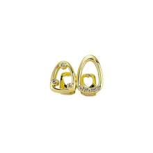 1件铜质微镶嵌氧化锆嘻哈风格牙套，街头时尚牙饰 - 彩色 - 查看 9