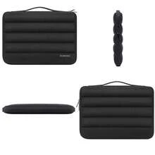 15.6 Inch Laptop Case Sleeve Protective Cover Compatible With 16 Inch  Pro M4 M3 M2/Pro Max,15.6-16 Inch HP  ASUS  Chromebook,Waterproof Computer Cases Bag With Handle,Black - Black - View 5