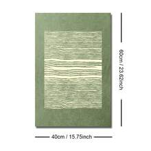 1/3pcs Set Unframed Beige Green Abstract Dots Lines Japanese Art Canvas Poster Retro Japandi Wall Art Print Wabi Sabi Minimalist Vintage Painting For Apartment,Living Room,Bedroom,Modern Home Decoration - A - View 13
