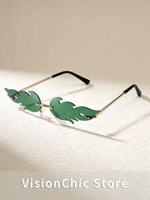 10pcs/Set Fashionable Flame Design Glasses, Suitable For St. Patrick's Day Celebrations, Street Parades, Concerts, Parties, Dancing, Unisex - Multicolor - View 8