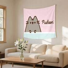 Cute Kitty Kawaii Tapestry Wall Hanging Tapestry Decorative Art Carpet Curtains Hanging In Home Bedroom Living Room Decoration - 4-GT - Xem 3
