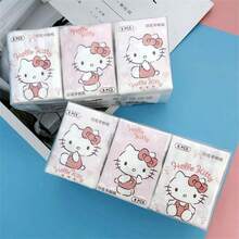 Sanrio 9/18 小包/組 精緻手帕面紙，可愛 Hello Kitty 印花雪紡紙，便攜卡通圖案面紙，適合工作、春夏假期、畢業季、旅行配件、生日禮物、婚禮、餐廳、開學季、畢業季、節日派對等場合 - 卡通 - 查看 6