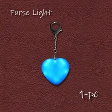 Yogle USB Rechargeable Matte Sensor Handbag Light, Mini Touch Control Handbag Light, Portable Handbag Night Light, Wallet Glowing Heart-Shaped Pendant Keychain Night Light, Creative Gift - Multicolor - View 12